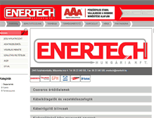 Tablet Screenshot of enertech.hu